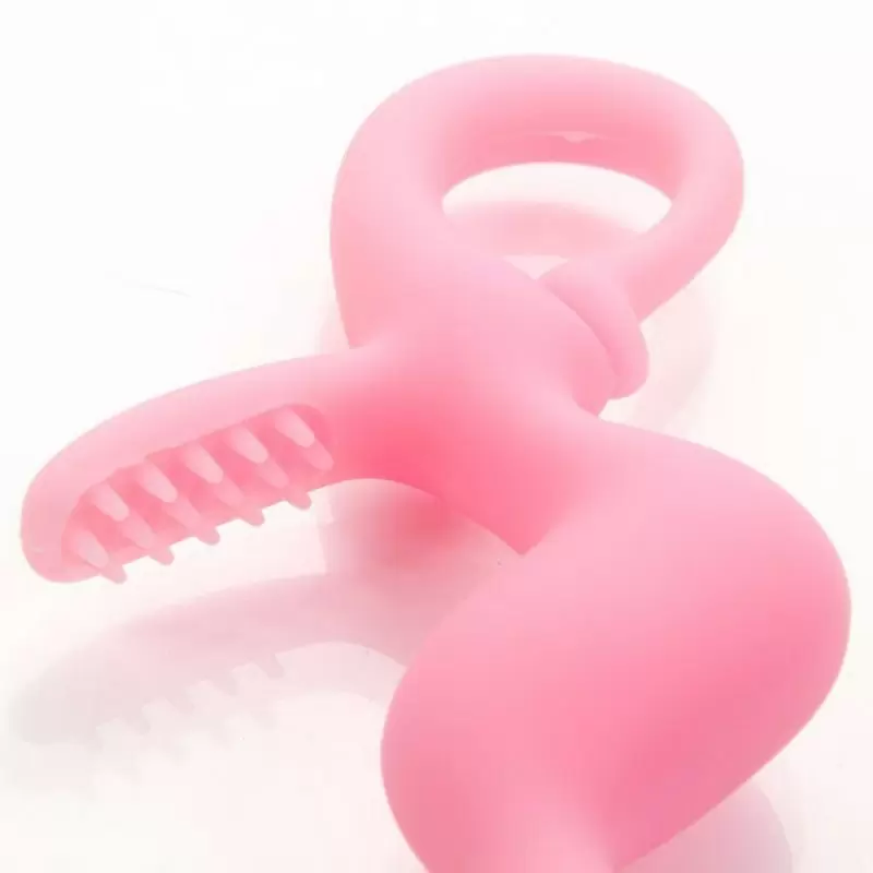 Анальный стимулятор зигзаг Fabulous Lover со щеточкой – розовый