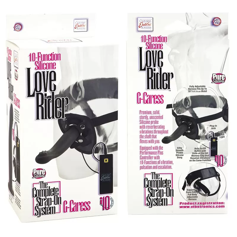 Страпон с вибрацией 10 Function Love Rider G-Caress
