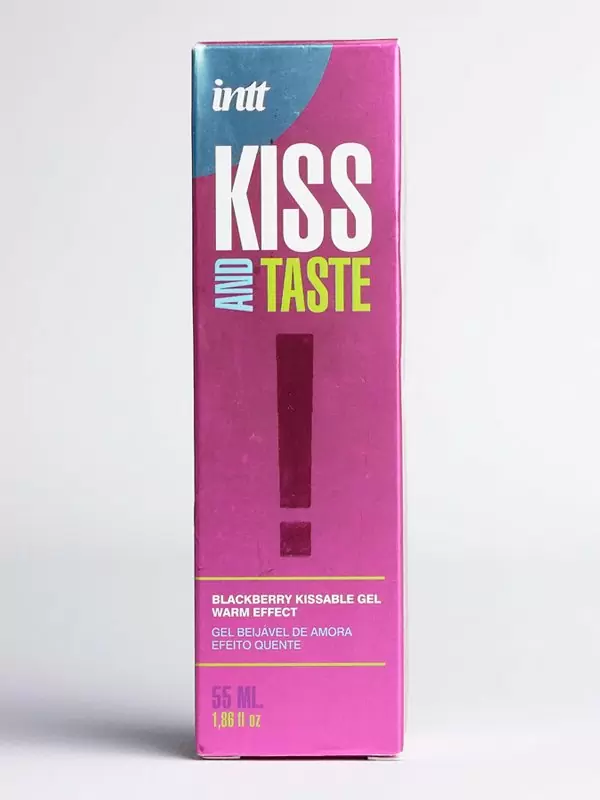 Массажный гель для тела KISS AND TASTE, ежевика, согревающий эффект, 55 мл