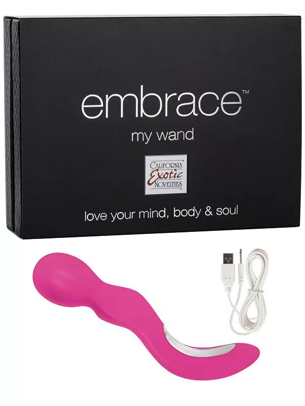 Вибромассажер Embrace My Wand перезаряжаемый – розовый