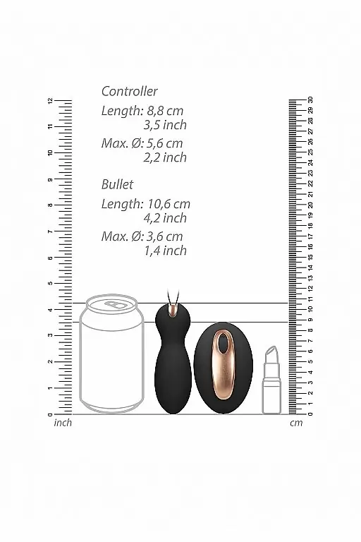 Виброшарики с вибропультом управления Purity (черные)