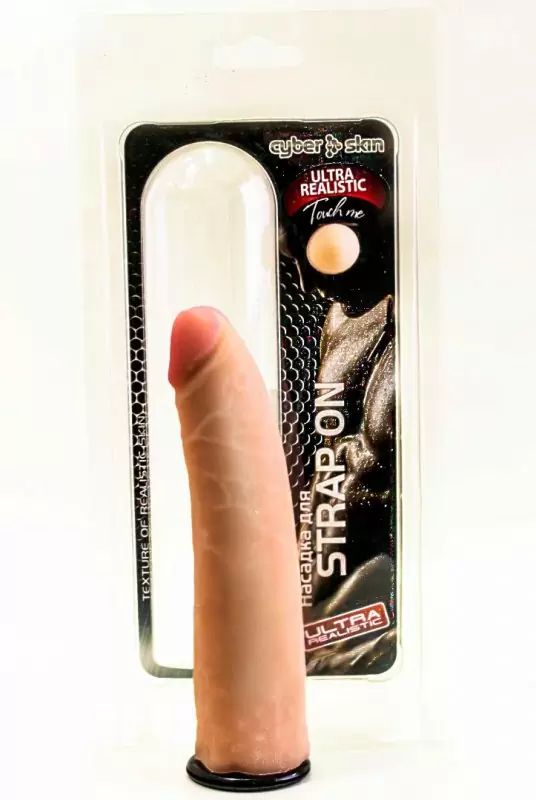 Насадка для страпона Харнесс Ultra Realistic для стимуляции точки G – телесный