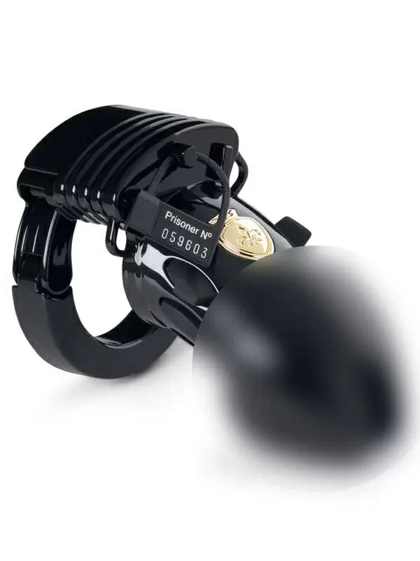 Пояс верности для мужчин Mystim Pubic Enemy No 1 с электропроводящей поверхностью, 8,2 см, черный