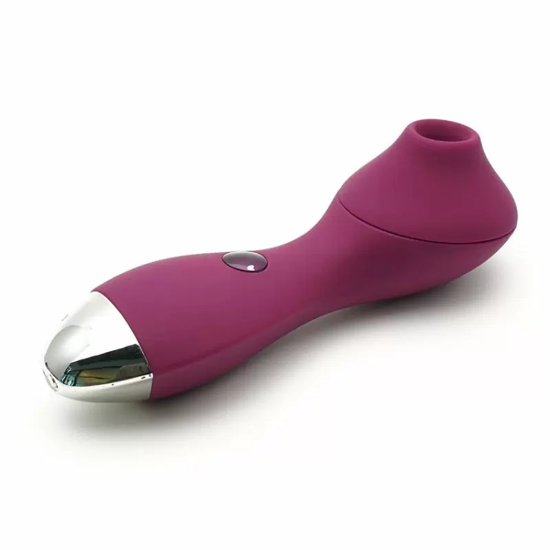 Фиолетовый стимулятор клитора Polly: 13.3 см, 3 режима работы, силикон