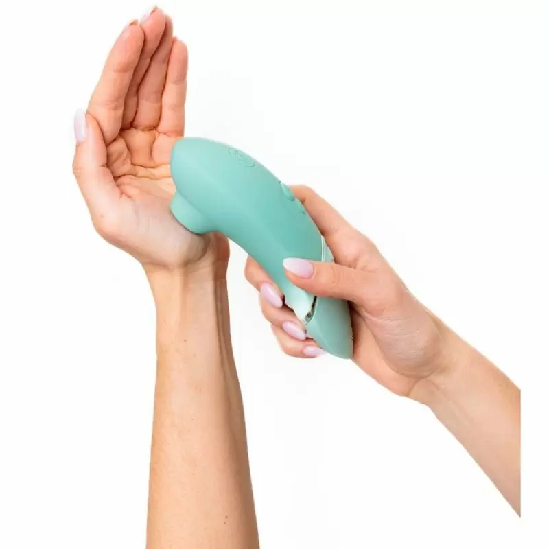 Бесконтактный стимулятор клитора Womanizer Next, технология Pleasure Air, 14 скоростей, зеленый