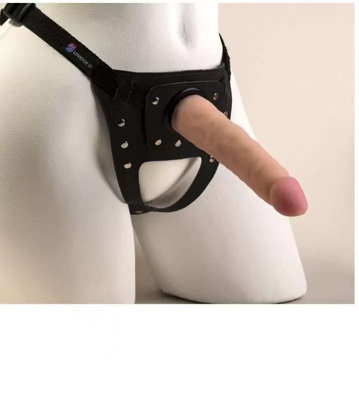 Фаллоимитатор NeoSkin с поясом Harness Medical Technology 17 x 3,5 см – телесный