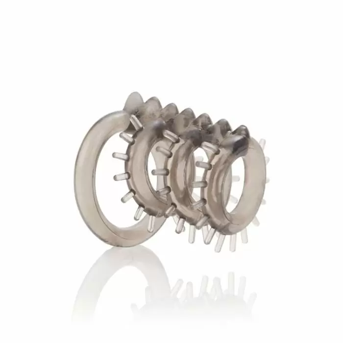 Насадка на пенис и мошонку Support Master Triple Ticklers – серый