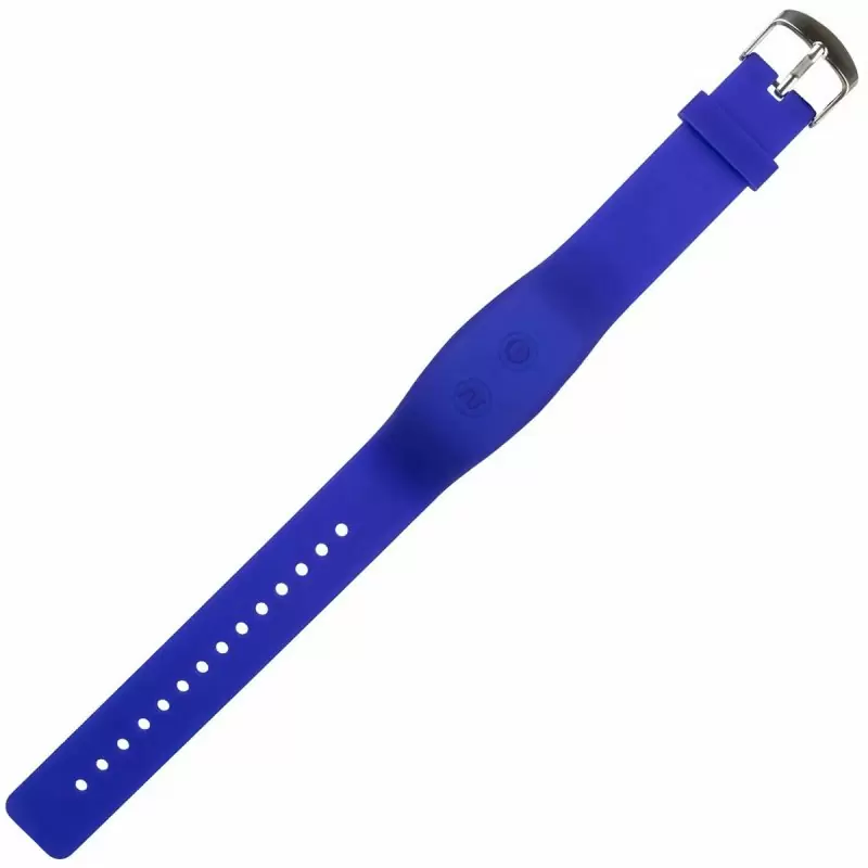 Компактная анальная вибропробка Eclipse, с ротацией, 14 см, силикон, синий 