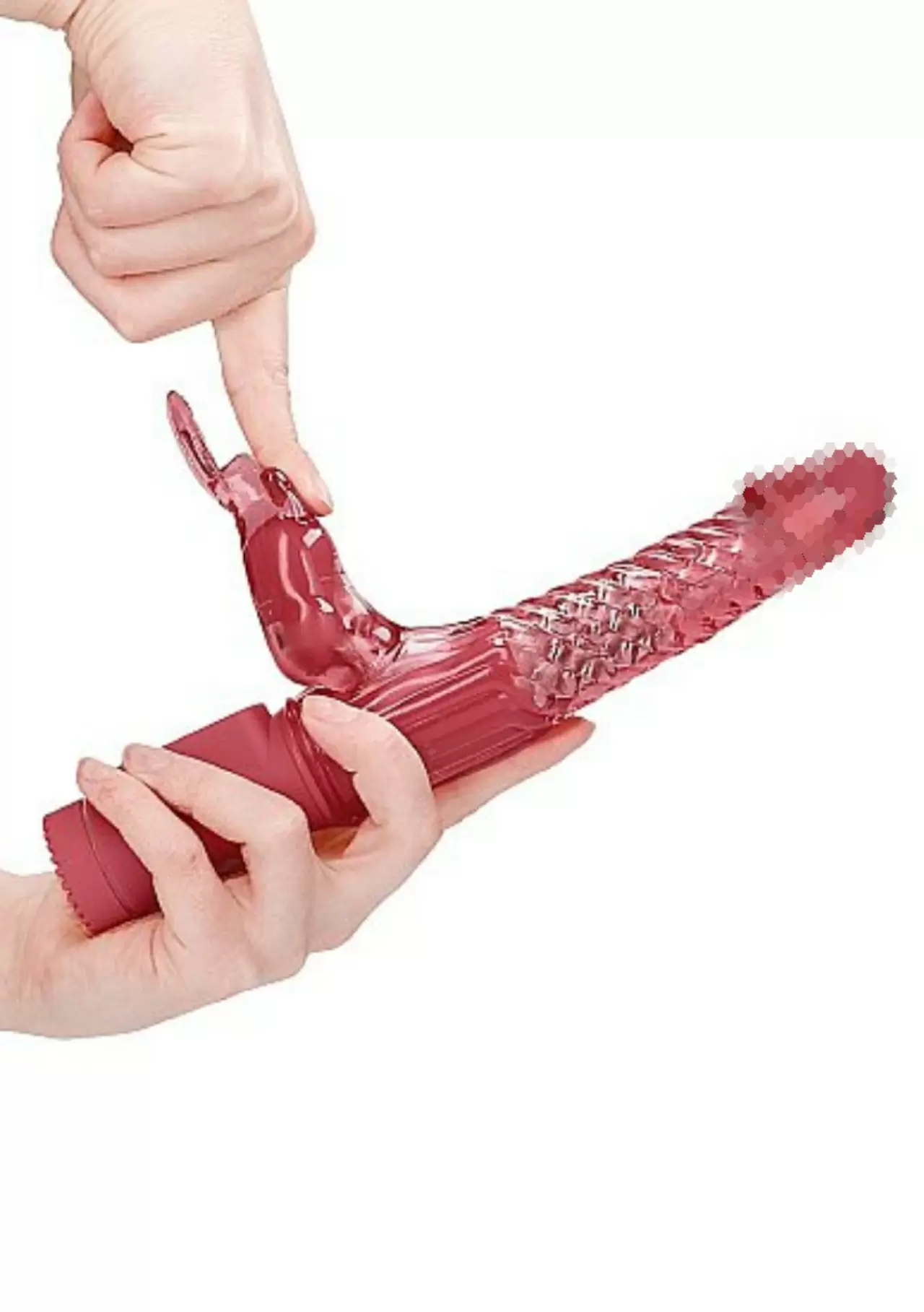 Вибратор кролик Rotating Rabbit - красный