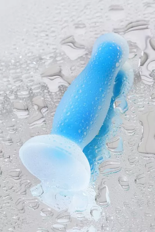 Анальная втулка светящаяся в темноте Beyond By Toyfa Namor Glow. Силикон, прозрачная, 12,5 см