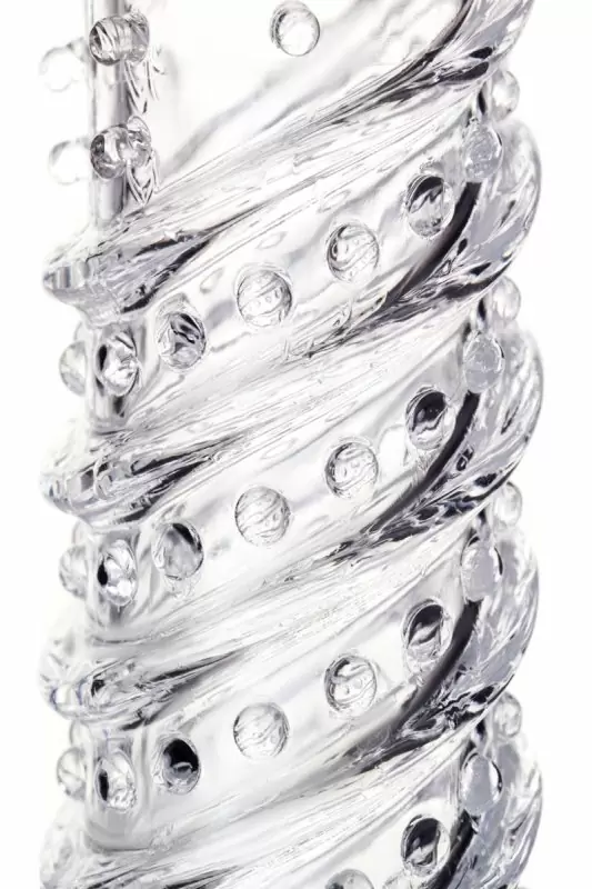 Увеличивающая насадка на пенис TOYFA A-Toys со спиралевидным рельефом – прозрачный