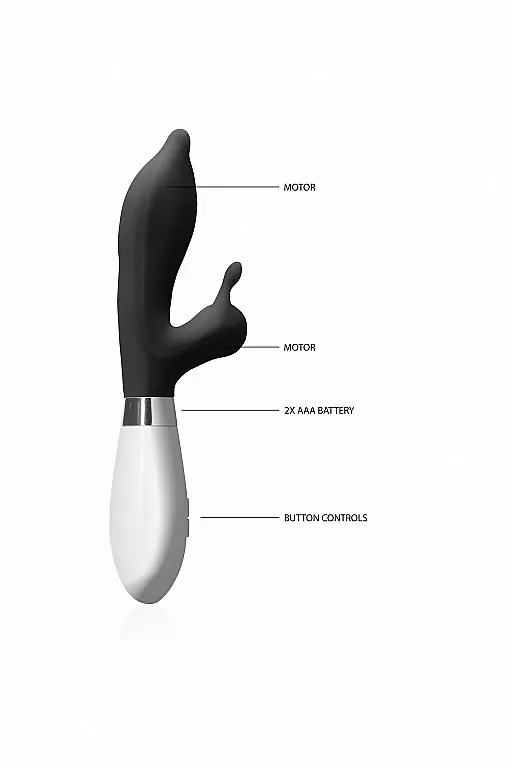 Вибратор кролик Adonis (черный)