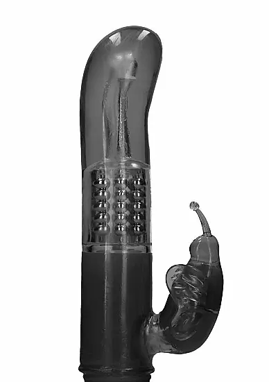 ВИБРАТОР КРОЛИК ROTATING BUTTERFLY - черный