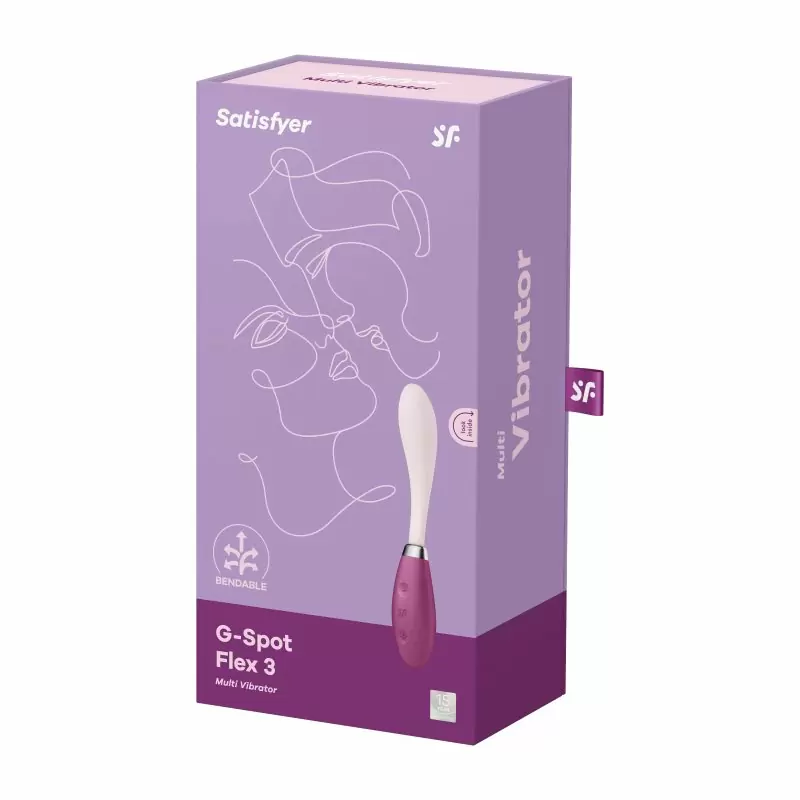 Гибкий вибратор для точки  G-Spot Flex 3 (розовый)