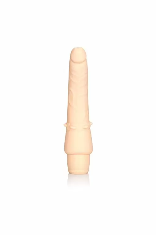 Фаллоимитатор Calexotics Silicone Stud Stiffy Vibe in Ivory - телесный