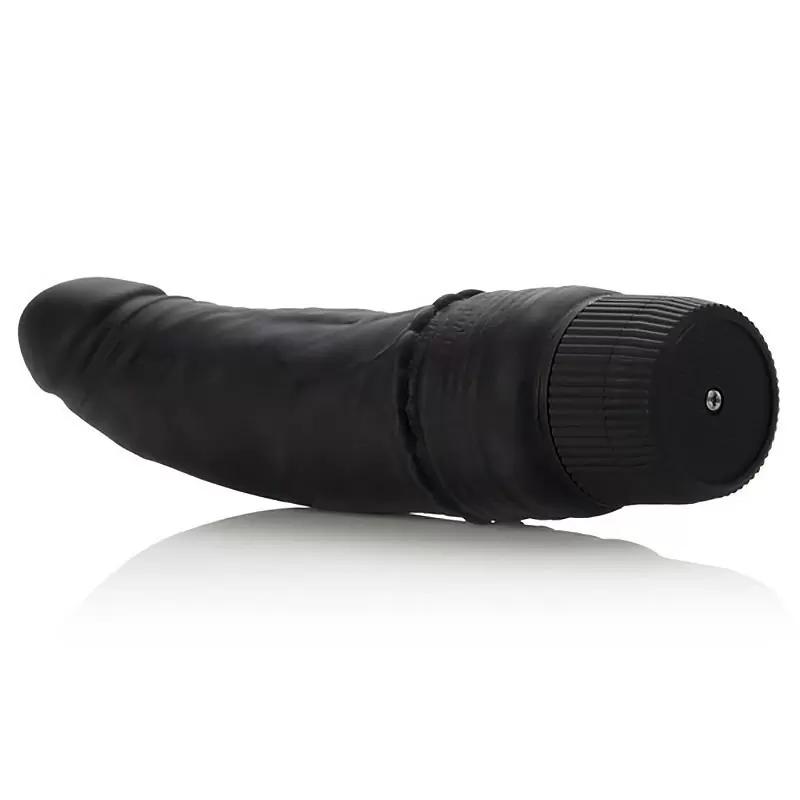 Вибромассажер Black Velvet 6,5” реалистичный – черный