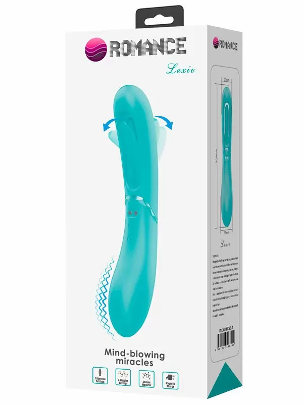 Двухсторонний вибратор Baile LEXIE, 7 режимов, стимуляция G-зоны