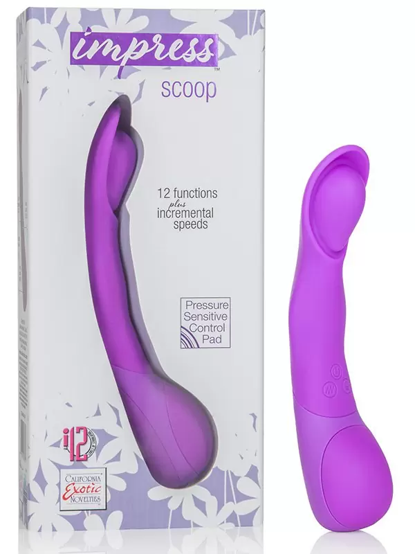Вибромассажер Impress Scoop – фиолетовый