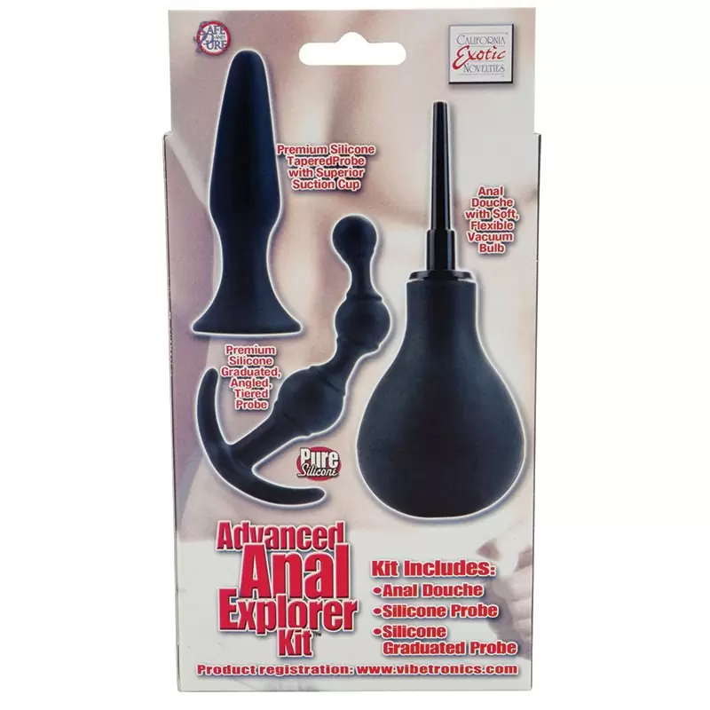 Анальный набор Advanced Anal Explorer Kit – черный