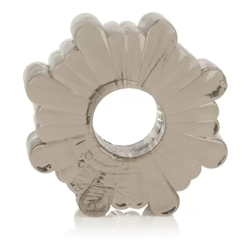 Комплект из 4-х колец Basic Essentials Super Stretchy TPR Enhancers – серый