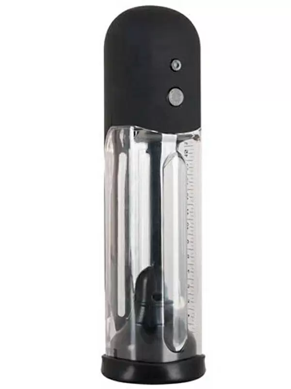 Автоматическая помпа для мужчин Orion, 24 см, силикон, прозрачная с черным