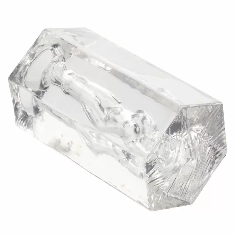 Оригинальный мастурбатор OLIVIA с внутренним рельефом в виде женского тела, 9,5 см, ТПЕ, прозрачный