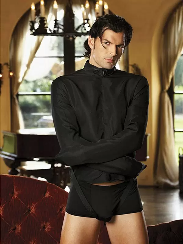 Черная смирительная рубашка унисекс Straight Jacket – S/M