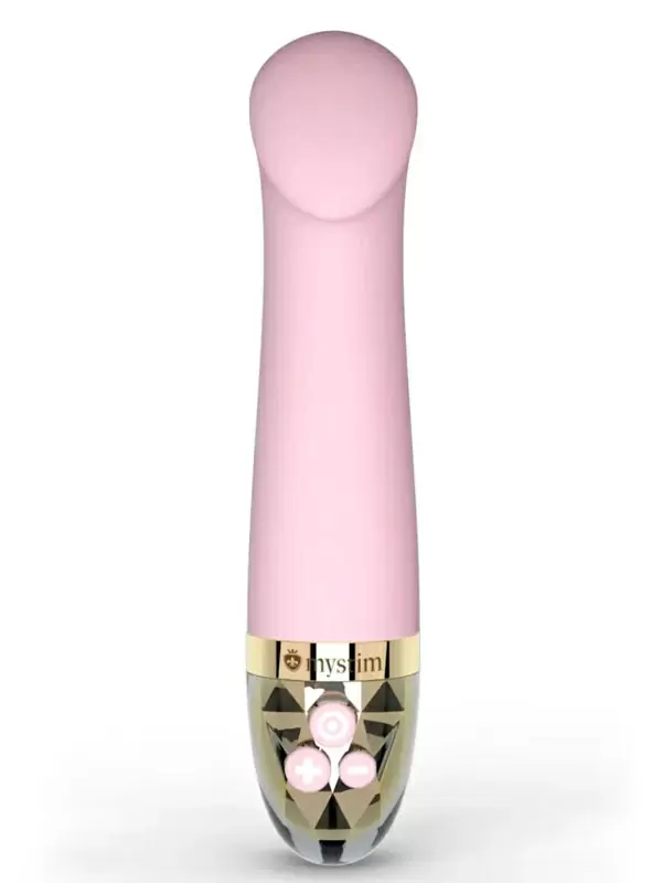 Элегантный вибратор Mystim Right on Ron, 16,5 см, 8 режимов, розовый