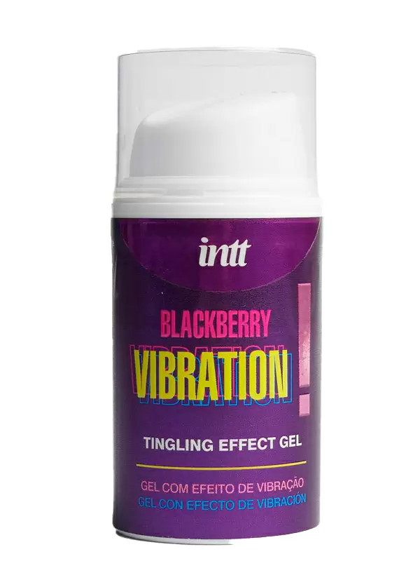 Увлажняющий гель для тела BLACKBERRY VIBRATION, ежевика, усиление чувствительности, 15 мл