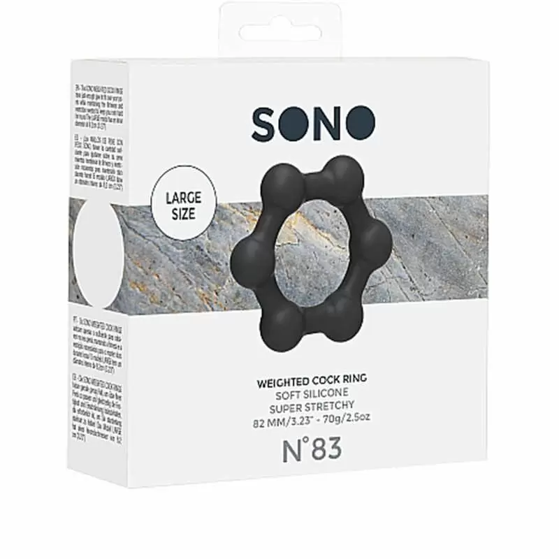 Кольцо на пенис из силикона No. 83 - Weighted Cock Ring - Black