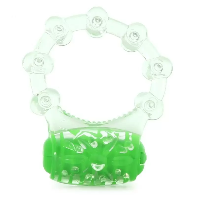 Яркое кольцо на пенис ColorPop Quickie Screaming O с вибрацией – зеленый