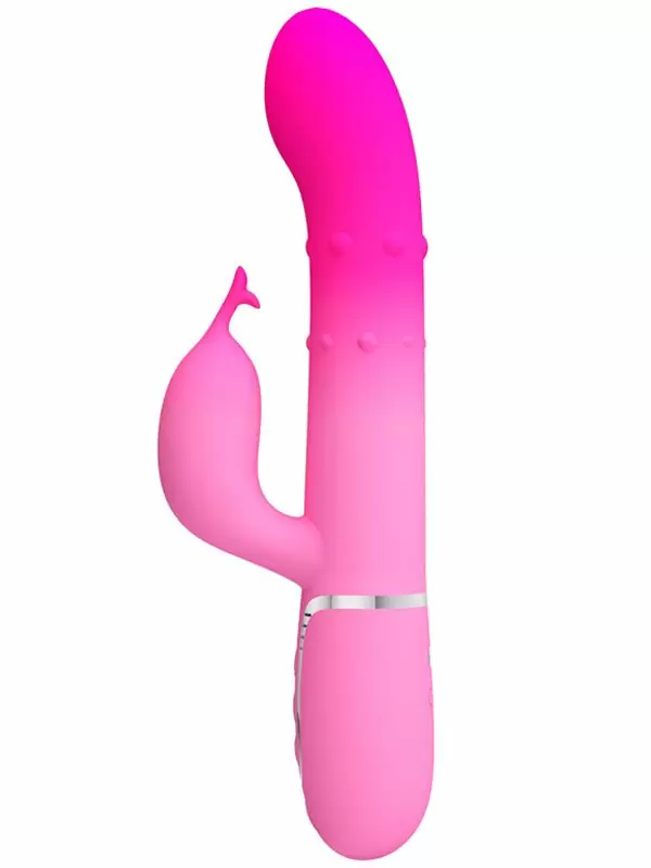 Вибратор-кролик Baile Shima, двойной мотор, 7 режимов