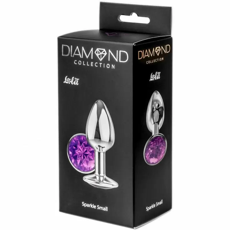 Анальная пробка Diamond Purple Sparkle Small 4009-05Lola
