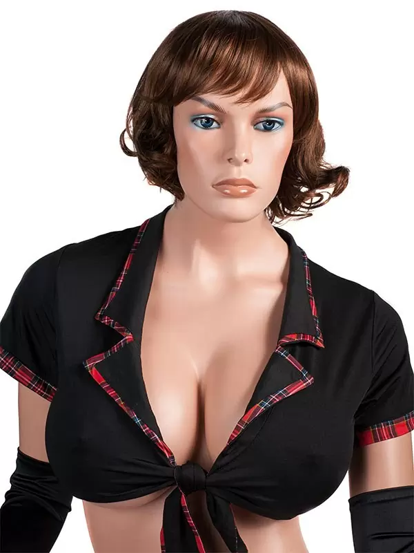 Парик шатенки с короткими вьющимися волосами