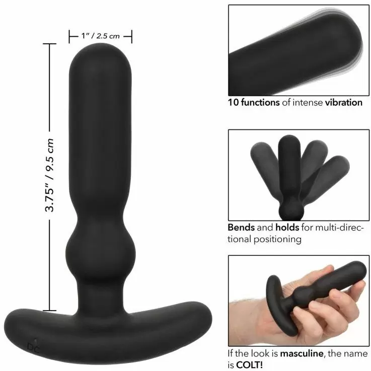 Перезаряжаемый анальный вибростимулятор COLT Rechargeable Anal-T