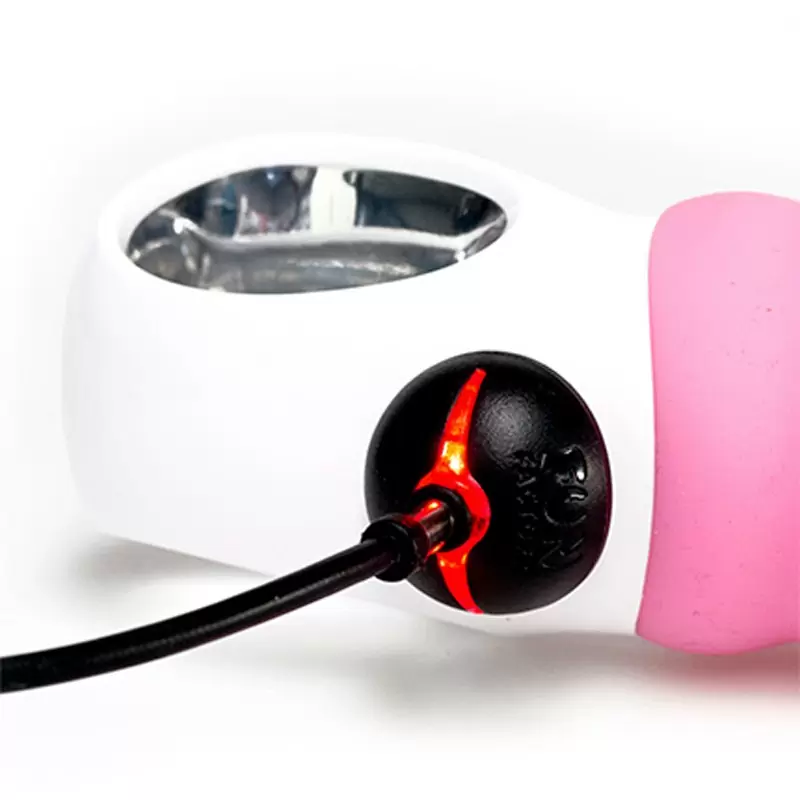 Ребристый вибратор-кролик Fun Factory Tiger G4, 21,7 см, силикон, синий