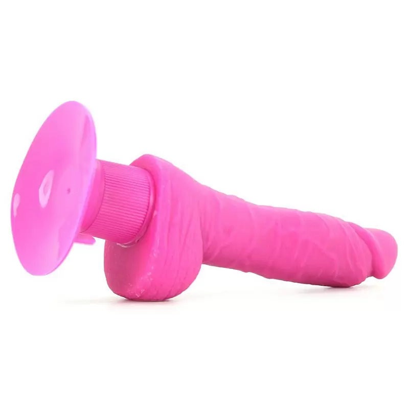 Фаллоимитатор Shower Stud Ballsy Dong на присоске с вибрацией – розовый