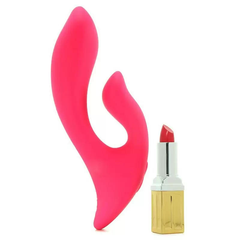 Вибромассажер со стимулятором клитора Silhouette S16 перезаряжаемый – красный