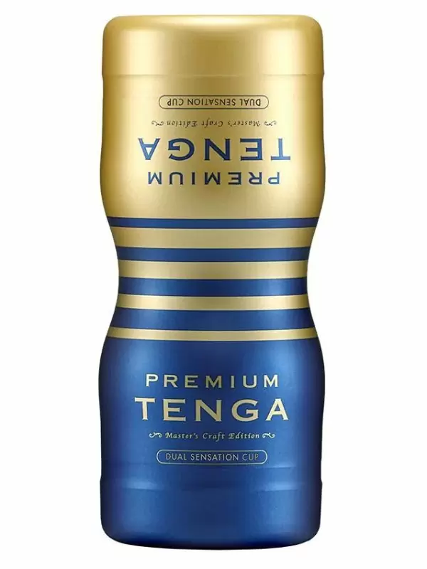 Мастурбатор Tenga Premium Dual Sensation Cup, сине-желтый