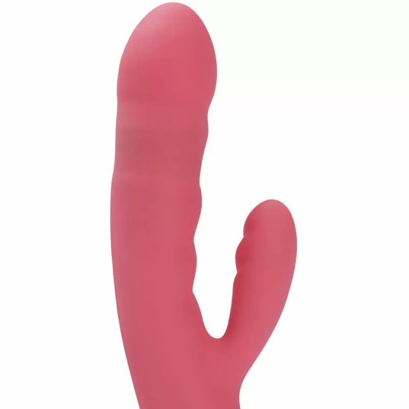 Мощный вибратор-кролик с функцией пенетрации Avery Strawberry Pink