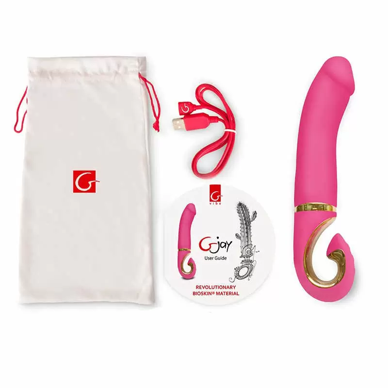 Анатомический вибратор Gjay - розовый