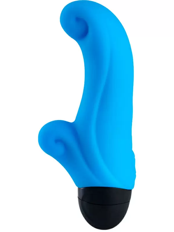 Фактурный вибратор-кролик Fun Factory Ocean 6 режимов, силикон, голубой