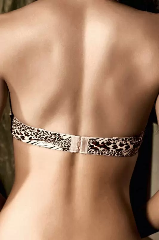 Бесшовный бюстгальтер Beauty Inside The Beast с глубоким декольте – леопард, 32C