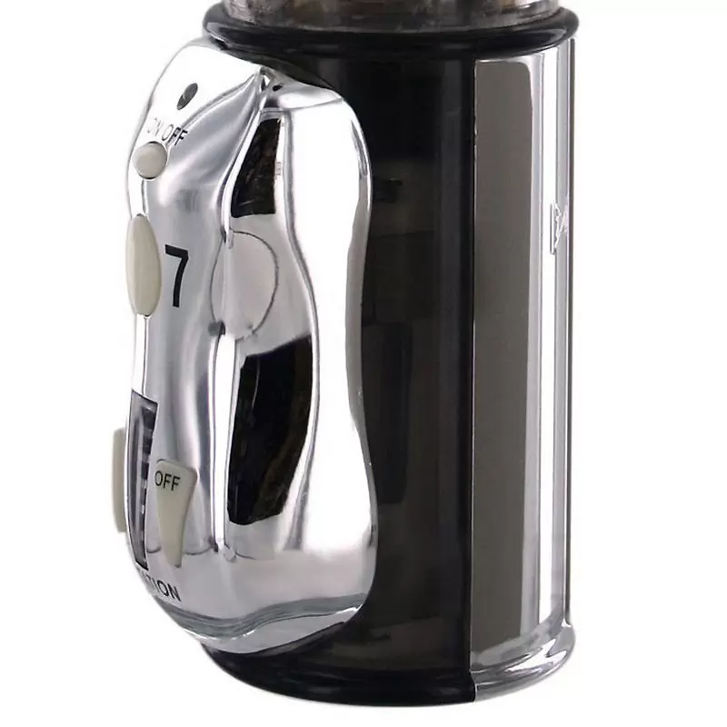 Высокотехнологичный вибромассажер Eclipse Ultra 7 Beaver с ротацией – прозрачный