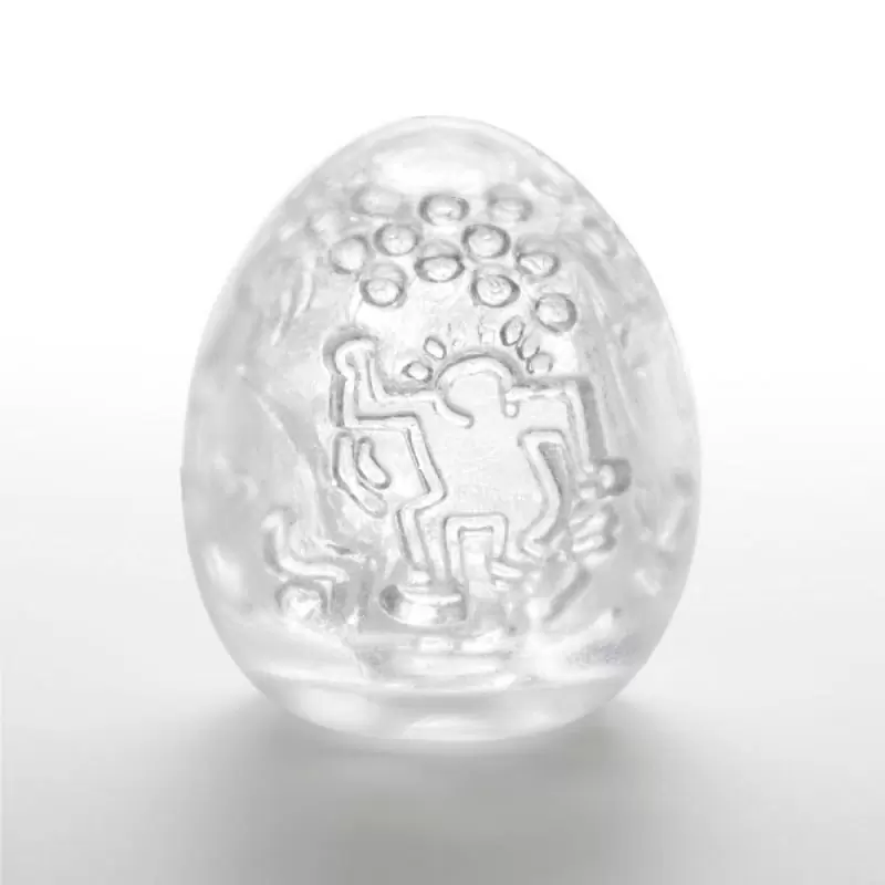 Мастурбатор яйцо Tenga&Keith Haring Egg Dance - прозрачный