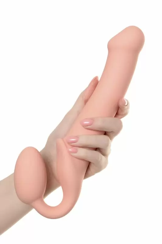 Безремневой страпон Strap-on-me. 25 см. Телесный