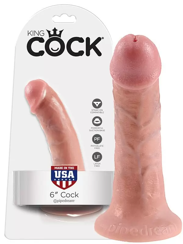 Реалистичный фаллоимитатор King Cock 6