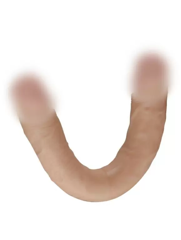 Реалистичный двусторонний фаллоимитатор REAL, 33 см, диаметр 3,5 см, ПВХ, телесный