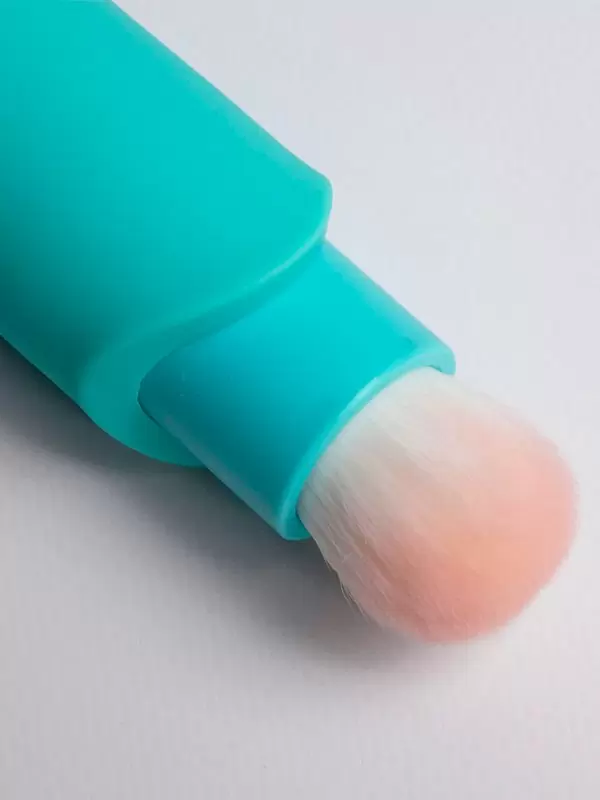 Многофункциональная вибропуля Youvic, 17,1 см, 10 режимов, с кисточкой, силикон, бирюзовый