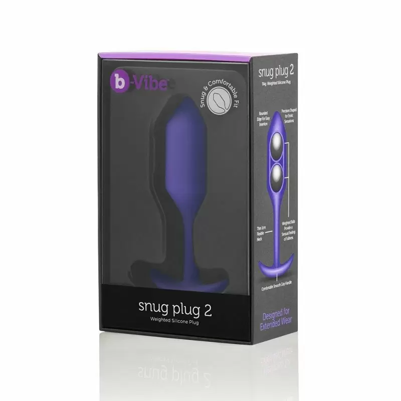 Профессиональная пробка для ношения Snug Plug 2 с утяжелением  – фиолетовый